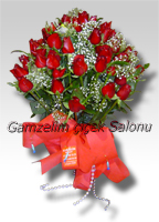Cam vazo icerisine 40 adet kırmızı gül ile hazırlanmış yılbaşı çiçeği.Sadece İzmir için gecerlidir.<br><img src=../UserMods/indirim.gif><br>